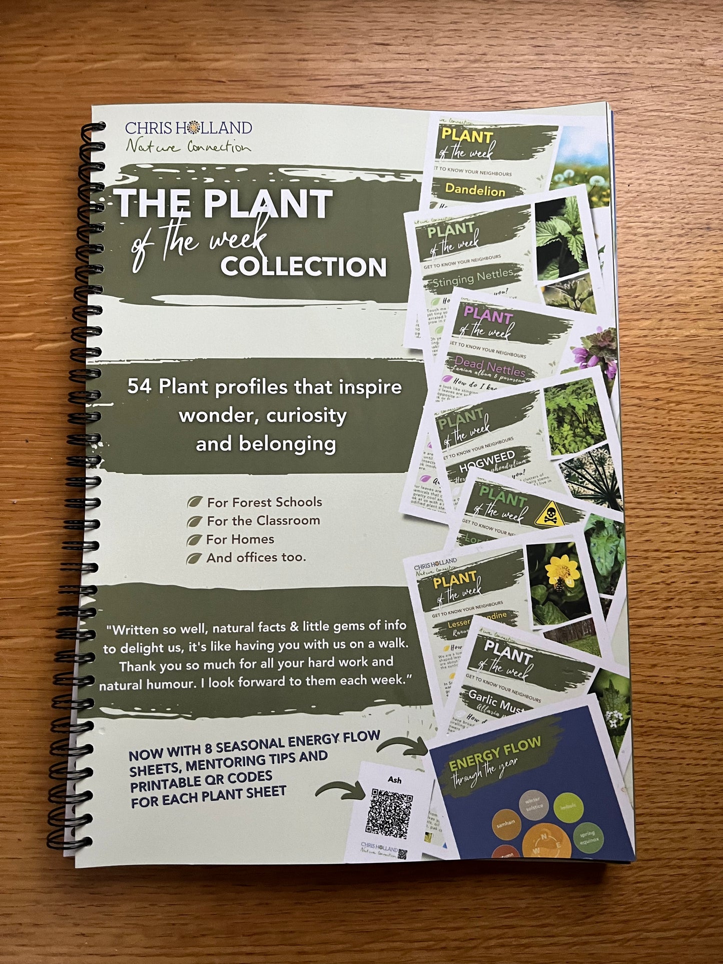 The PLANT OF THE WEEK collection - A4 wire-bound book